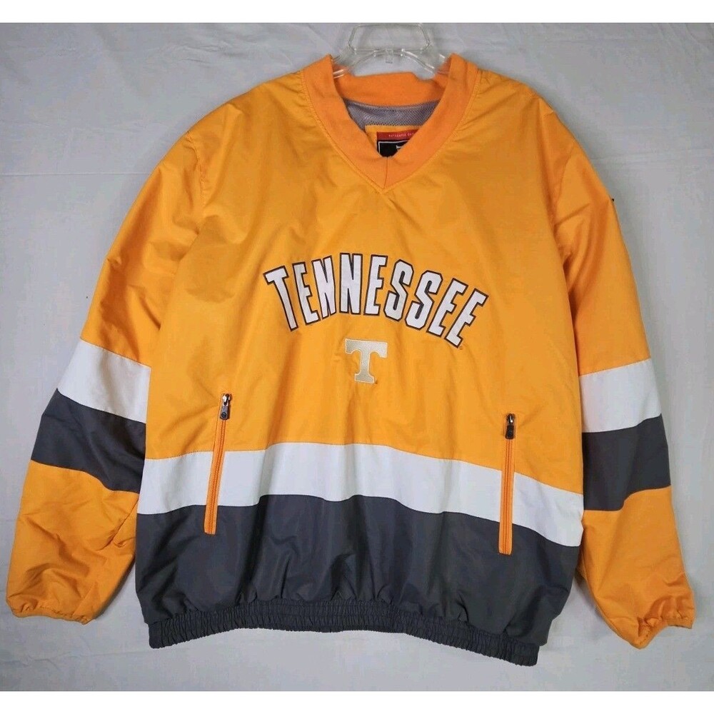 Tennessee Volunteers Pullover  Men's 2XL Orange Windbreaker Jacket Franchise